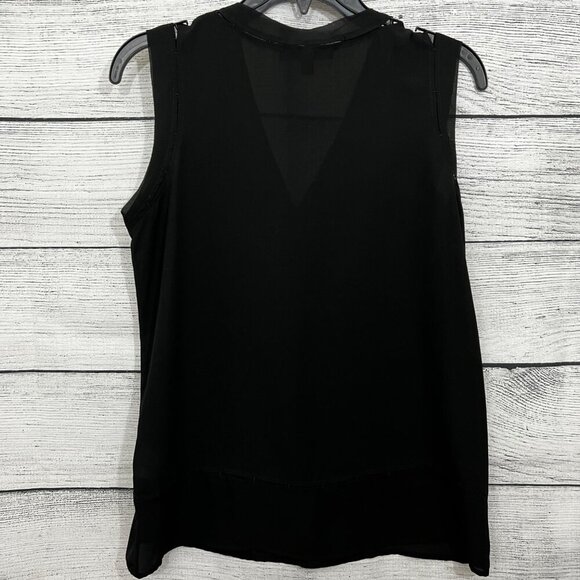 Banana Republic Black Sleeveless V-Neck Blouse, Size XS - Picture 5 of 5